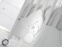 Baby Expert Swarovski Coccolo Lux Bianco Art.34717 Bērnu gultiņa ar Swarovski kristāliem