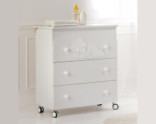 Lettino Baby Expert COCCOLO LUX BIANCO MADE WITH SWAROVSKI® ELEMENTS