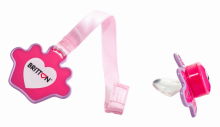 Britton  Princess Soother&Soother Cord Art.B1509 Silicone pacifier and holder 3-6 months.