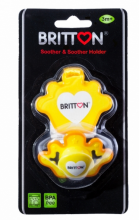 Britton Princess Soother&Soother Cord Art.B1509 Silikona knupis ar nogriezumu ar turētāju