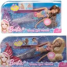 Barbie by Mattel Sparkle Lights Mermaid V7046