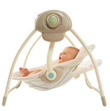Comfort & Harmony by Bright Starts Portable Swing, Sandstone
