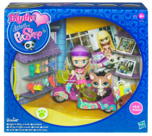 LITTLEST PET SHOP - Blythe with scooter and dog (21462)