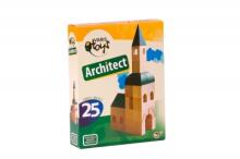 Varis Toys Arhitekts Art.A-25  koka konstruktors ,25 detaļas