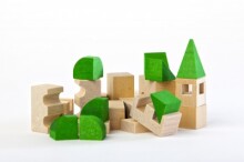 „Varis Toys“ architektų menas. A-25 medinis konstruktorius, 25 dalys