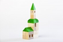 Varis Toys Arhitekts Art.A-25  деревянный конструктор,25 деталей