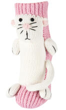 SOXO Baby 4895 Knitted slippers with sewn-on animal head Носки-тапочки детские с пришитой игрушкой (31-31)