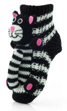 SOXO Baby 4895 Knitted slippers with sewn-on animal head Носки-тапочки детские с пришитой игрушкой (31-31)