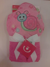 BOBOBABY - полотенце с капюшоном (розовый)