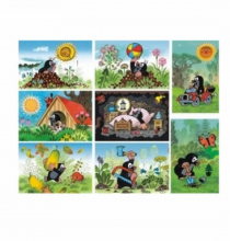 Dino Toys Art.33106 - мини пазл Frame Puzzle 54 - Крот в городе