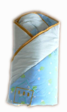 „Feretti Layette Air Teddy Blue“ daugiafunkcinė antklodė 85x85cm