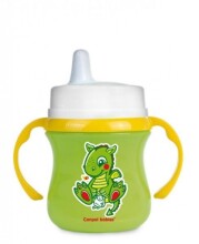 Canpol babies 35/102 Поильник/кружечка обучающий с ручками и пластиковым колпачком для малышей от 6 месяцев 120 ml