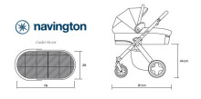 Navington Cadet blue/blueberry Детская универсальная коляска