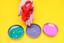 Handgum, Thinking putty Gudrais plastilīns, M (Neona aura), 40gr
