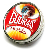 Handgum, Thinking putty Gudrais plastilīns, M (Neona aura), 40gr
