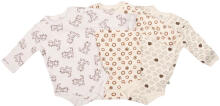 PIPPI 343-003 Zīdaiņu Bodiji ar garajām piedur (50-98)