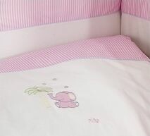 NINO-ESPANA Bērnu gultas veļas komplekts 'Elefante pink' 2