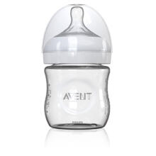Philips Avent Natural  Art.SCF671/17 Стеклянная бутылочка для кормления  соска c медленным потоком, 0+ мес,120мл