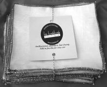 La bébé Boutique Eco 100% Natural Linen Organic linen cloth wipes (L)