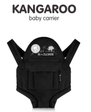 Lorelli Kangaroo Black B-Zone 10010011344 - Bērnu ķengursoma 2 vienā ( 3,6 līdz 9,1)