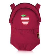 Lorelli Kangaroo Comfort Red Apple 10010021343 vaikiškas kengūros krepšys 2 viename (nuo 3,5 iki 9,1)