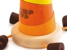 DJECO Развивающая деревянная игрушка - пирамида Girafou DJ06392