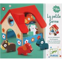 DJECO Attīstoša koka rotaļlieta Minifarm DJ06388