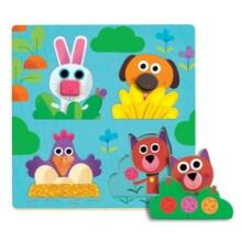 DJECO Wooden Puzzles Attīstošā puzle Fermanimo DJ01032