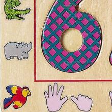 Djeco Wooden Puzzles Art.DJ01801 Развивающий пазл 1-10