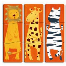 DJECO Wooden Puzzles 1.2.3. Animo DJ01551