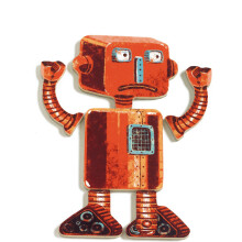 DJECO Koka magnētiņi - Robots DJ03119