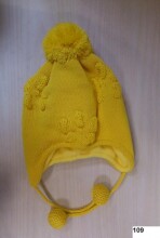 LENNE '14 - Детская теплая шапочка для двочек Mammu art. 13376 (46-52cm) цвет 109
