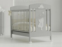 Erbesi Cucu Shiny Grey Art.49457 Эксклюзивная детская кроватка