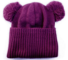 LENNE '14 - megzta žieminė kepurė mergaitėms Rita art.13391 (52-56 cm) spalva 619