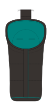 Alta Bebe Art.AL2277C-32 black/petrol Baby Sleeping Bag Bērnu Ziemas Siltais Guļammaiss