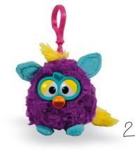 Hasbro Art.760010452 Mīkstā rotaļlieta-piekariņš Furby Famosa 14cm