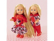 Simba 105746513 Minnie Mouse Evi & Steffi Love Кукла с длинными волосами 2уп.