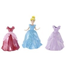 Mattel Disney Princess Somiņa ar princesi un 2 kleitām  BBD31