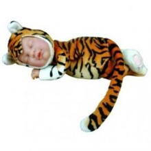 Anne Geddes Art.AN 579120  Кукла авторская Спящий младенец тигрёнок,23 см,