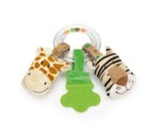 Teddykompaniet 2058 Diinglisar Wild, Ringrattle, Girafe Погремушка 'Жираф и тигр'