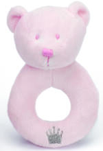 Teddykompaniet 5181 Prince/Princess, Rattle Pink