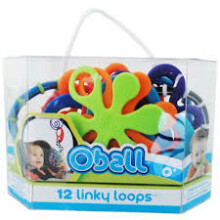 Oball 12 Linky Loops ™ Art.81506 kūdikių kramtomieji žaislai 12vnt. 453037