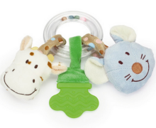 Teddykompaniet 2057 Diinglisar, Ringrattle, Cow&Mouse