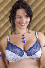 Bogema Lingerie Art.20446 Gzhel Grūtnieču/barošanas krūšturis ar atpogājamu lencīti