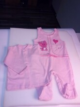 Vaikų rinkinys „Bobas 1422 Mosquito“ - medvilniniai kūdikių marškiniai ir roplys su sagomis (68)