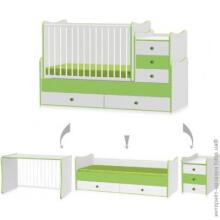 Lorelli Maxi Plus Art.56304 White Cappucino  Bērnu gulta-transformeris,