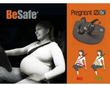 „BeSafe“ nėščiųjų „iZi“ tvirtinimo diržas juodas 520100 Motinystės automobilio sprogimo saugos diržas