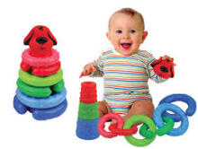 K's Kids Pop n Stack Art.KA10624 Pазвивающая игра - Пирамидка Патрик 2 в 1