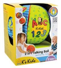 K's Kids KA10621 2 in 1 Talking Ball Развивающая игрушка Умный мяч. Изучаем цифры и буквы  (англ. язык)
