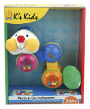 K's Kids Press n Go Inchworm Art.KA10545 Гусеничка-нажми и догони